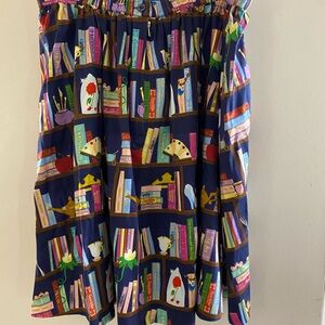 Disney Stitch Shoppe Book Print Women's Skirt Beauty and Beast